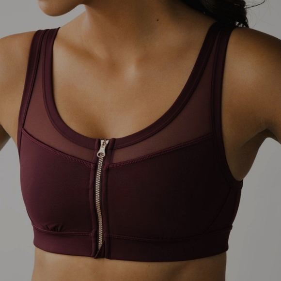 Lululemon Drop It Like it's Hot Sports Bra top Size 2 Bordeaux - Picture 1 of 5